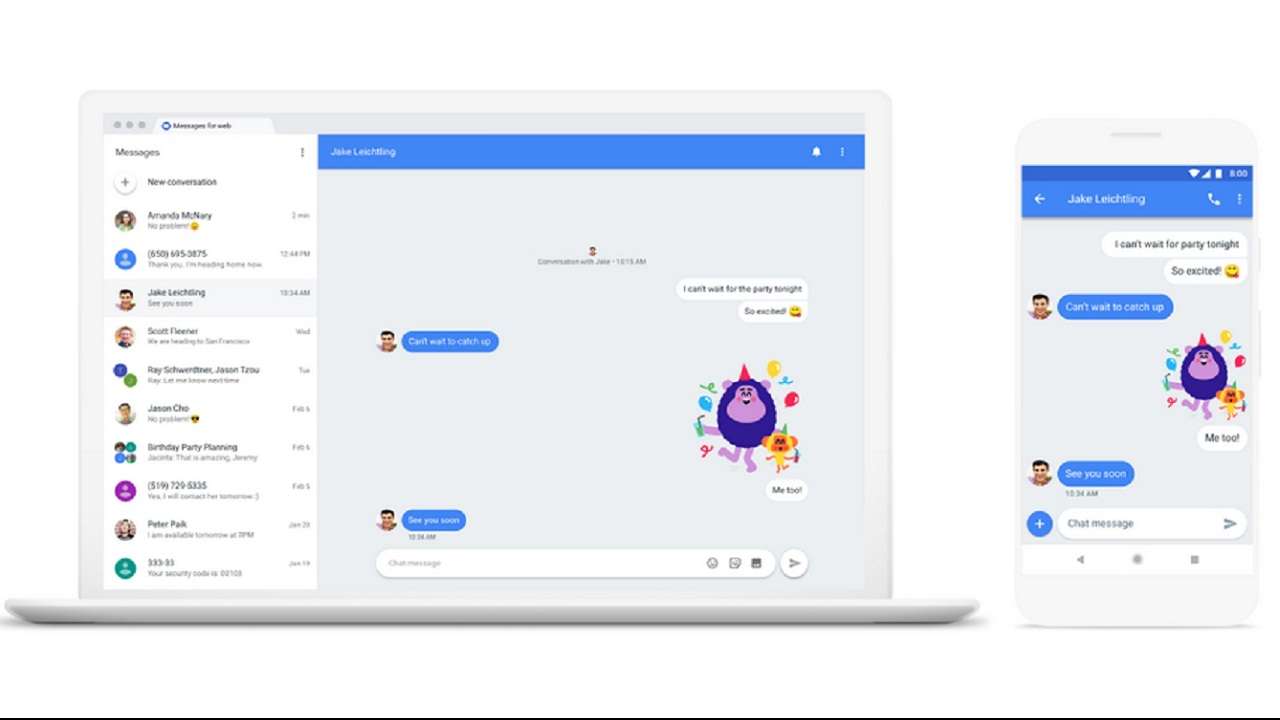 android messages search
