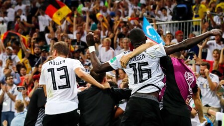 Germany won 2-1 on Saturday
