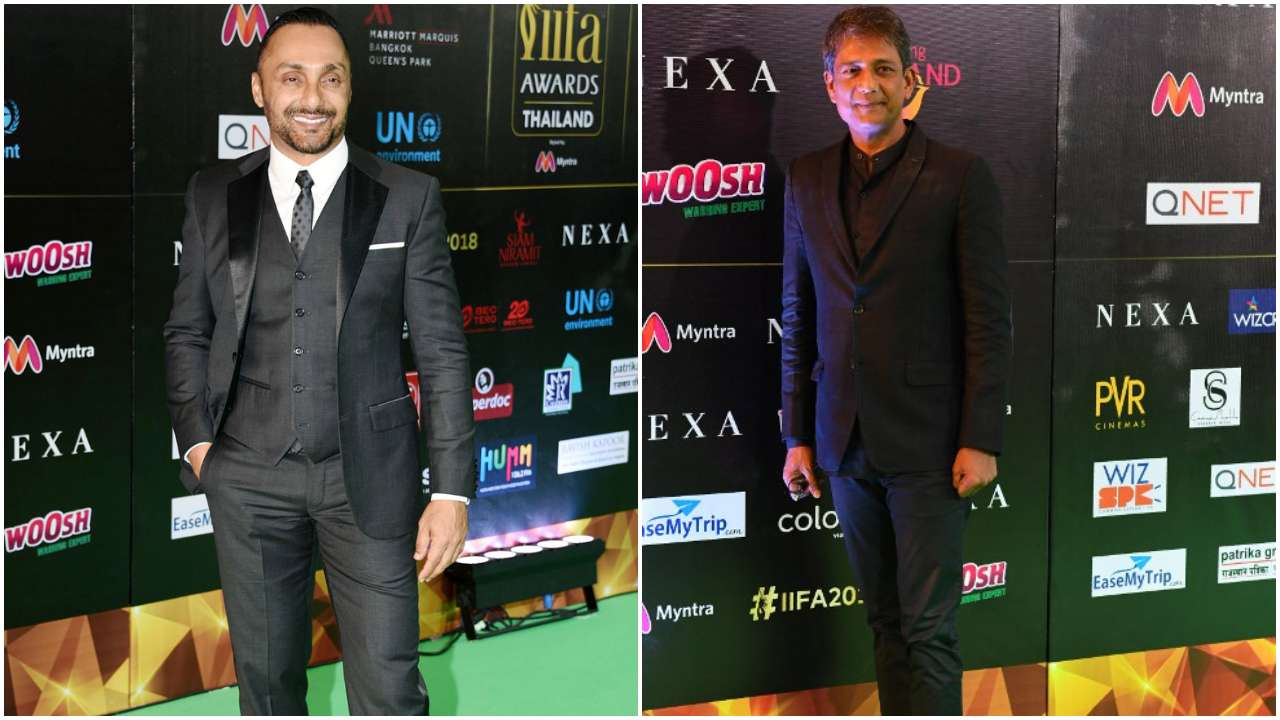 Rahul Bose and Adil Hussain arrive at the IIFA 2018