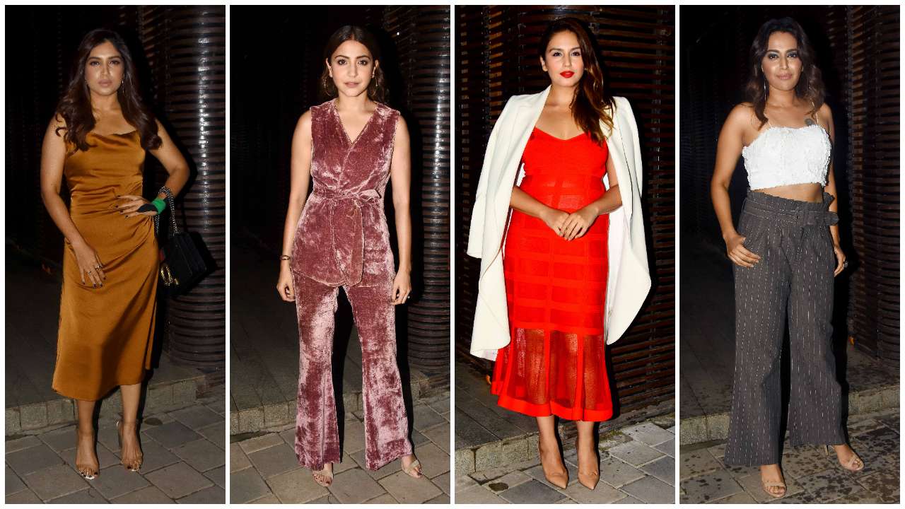 Bhumi, Anushka, Huma and Swara at the director-producer's birthday
