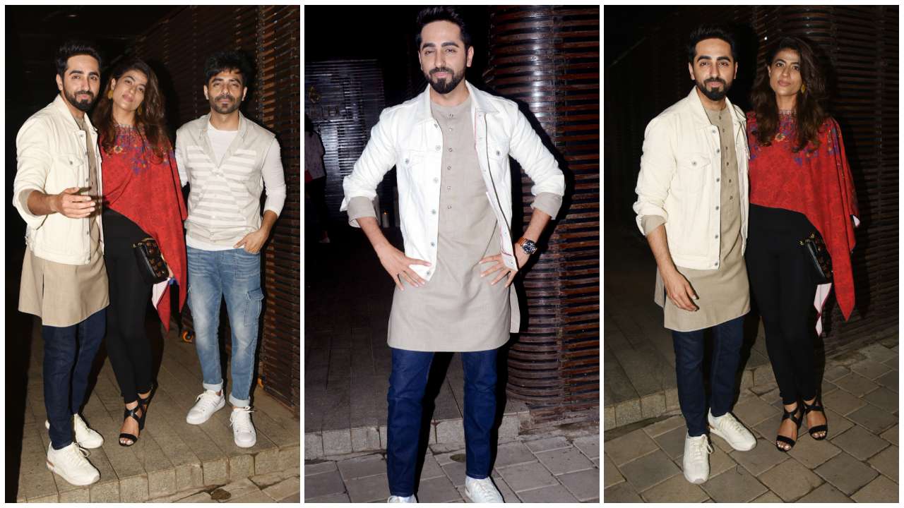 ayushmann Khurrana with wife and brother