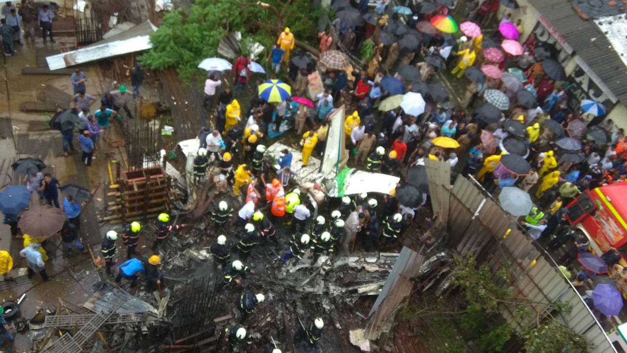 In Pics Mumbai Plane Crash: 5 Dead After Plane Crashes, Catches Fire In ...