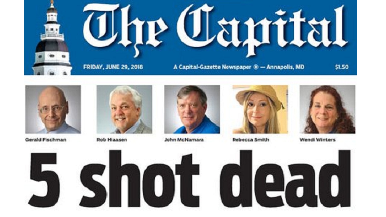 Maryland newspaper shooting All you need to know about Capital Gazette