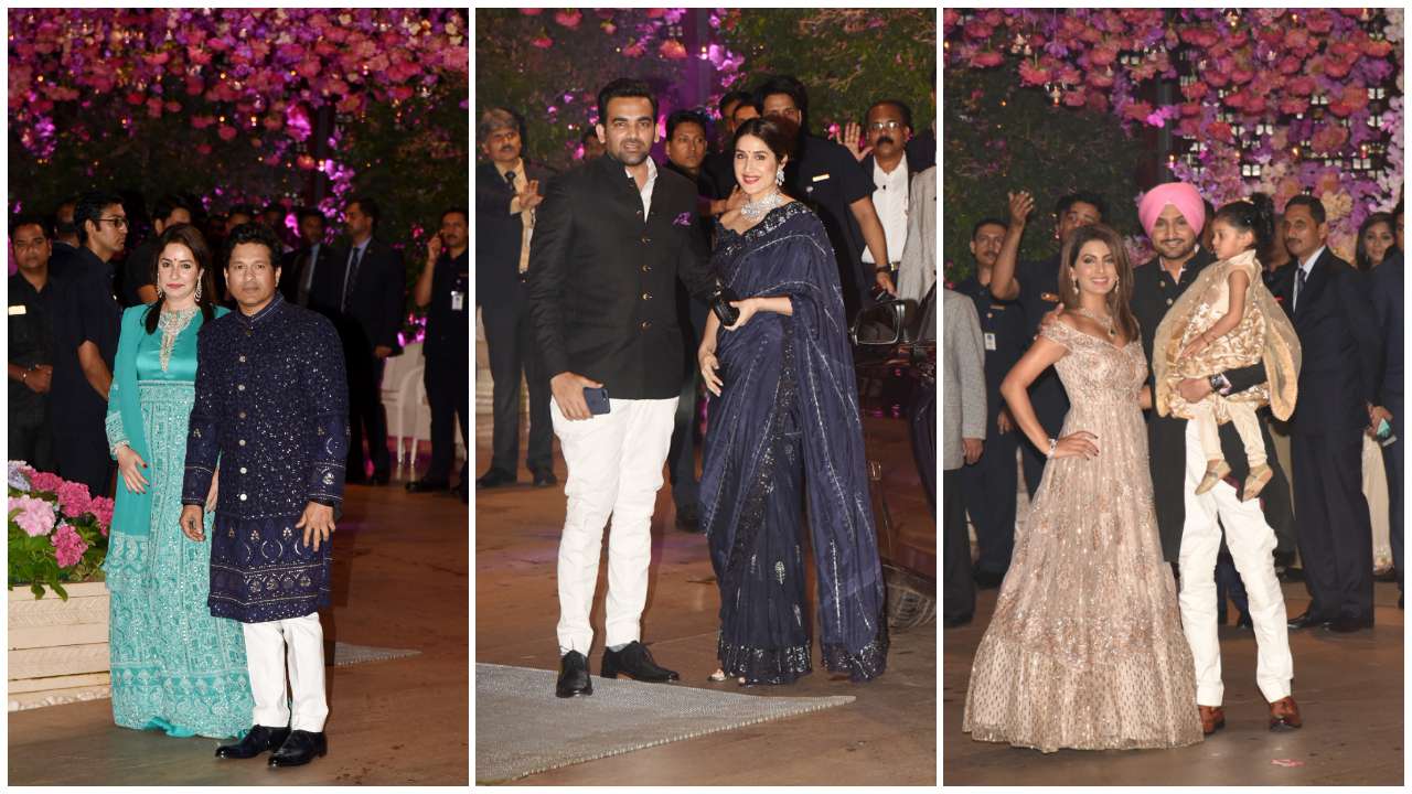 The sport stars at the Ambani residence