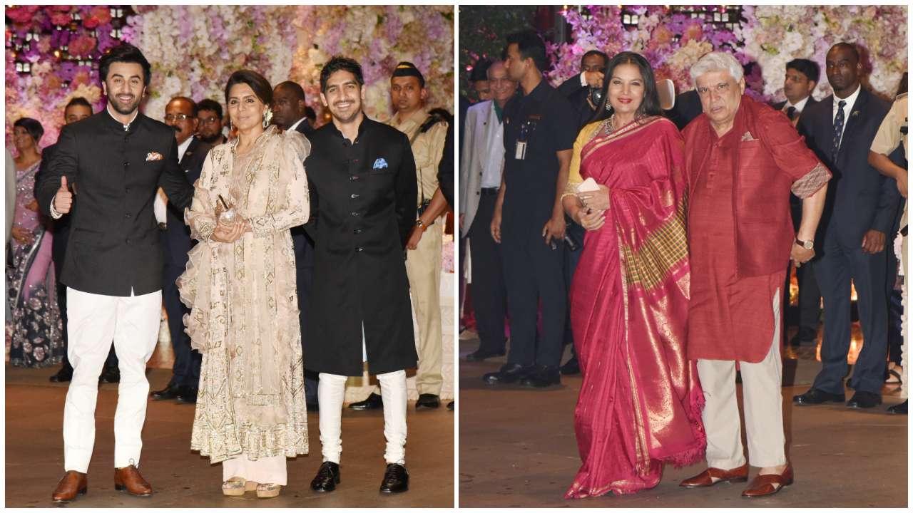 Ranbir & Neetu Kapoor, Ayan Mukherjee, Shabana Azmi & Javed akhtar at the party