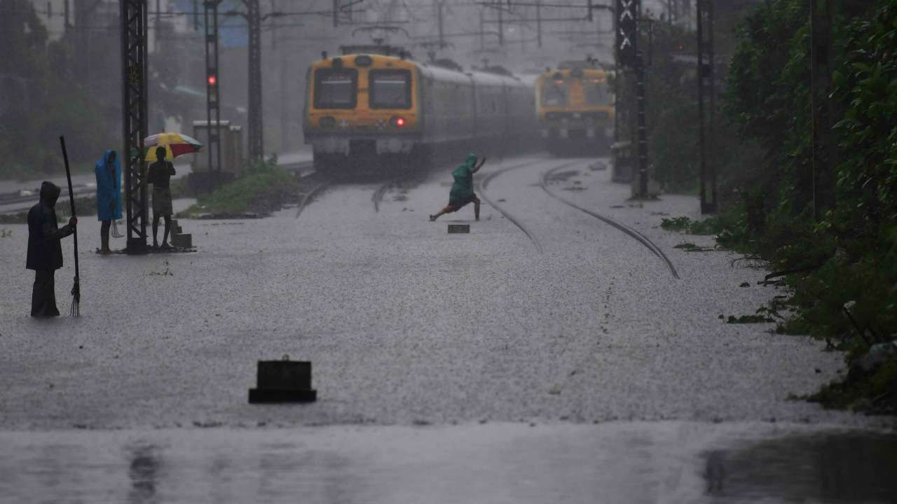 Mumbai Rains Local Train Services Hit On Western Line Dabbawalas Suspend Work Met Dept Predicts More Downpour