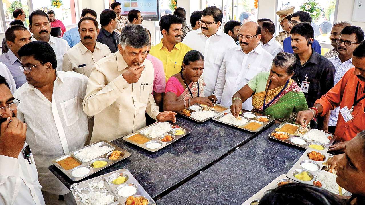 Meals at Rs 5, it's now Andhra CM Chandrababu Naidu's turn to launch