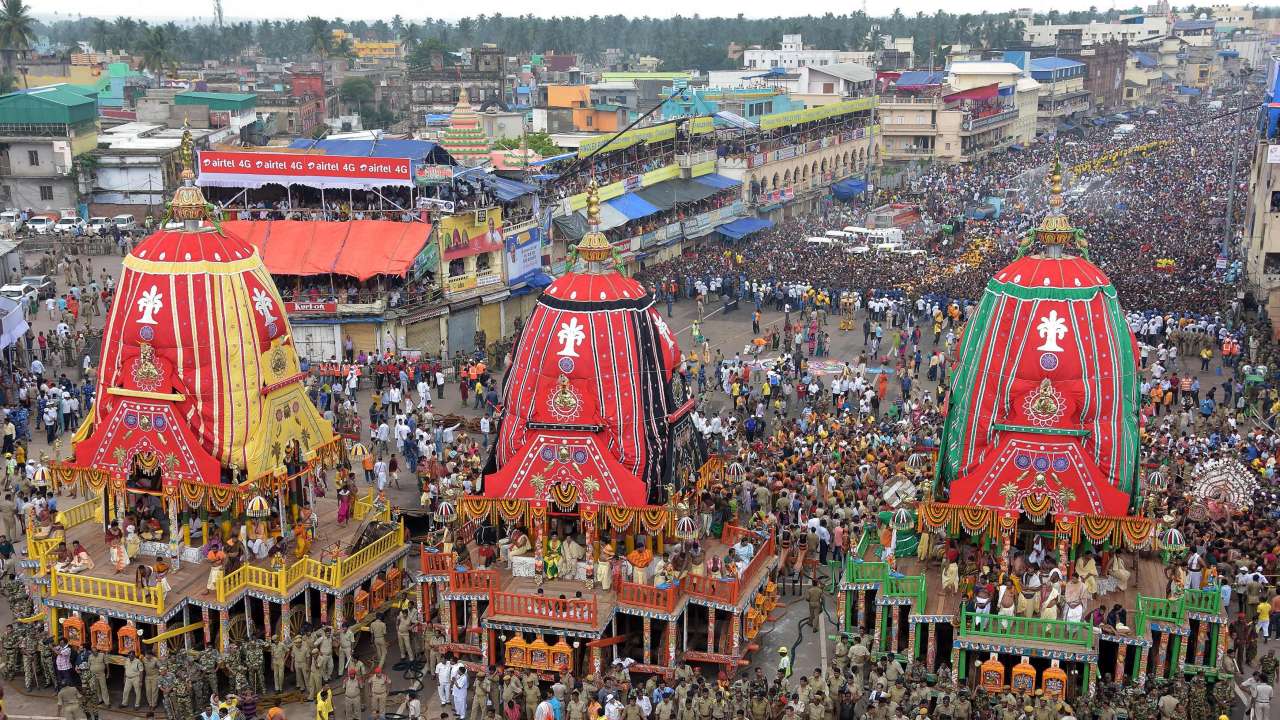 Procession in full swing in Puri