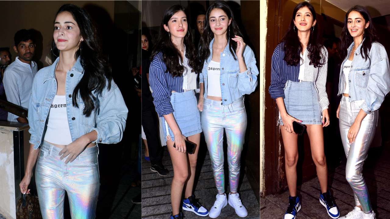 Shanaya Kapoor arrived with her BFF Ananya Pandey