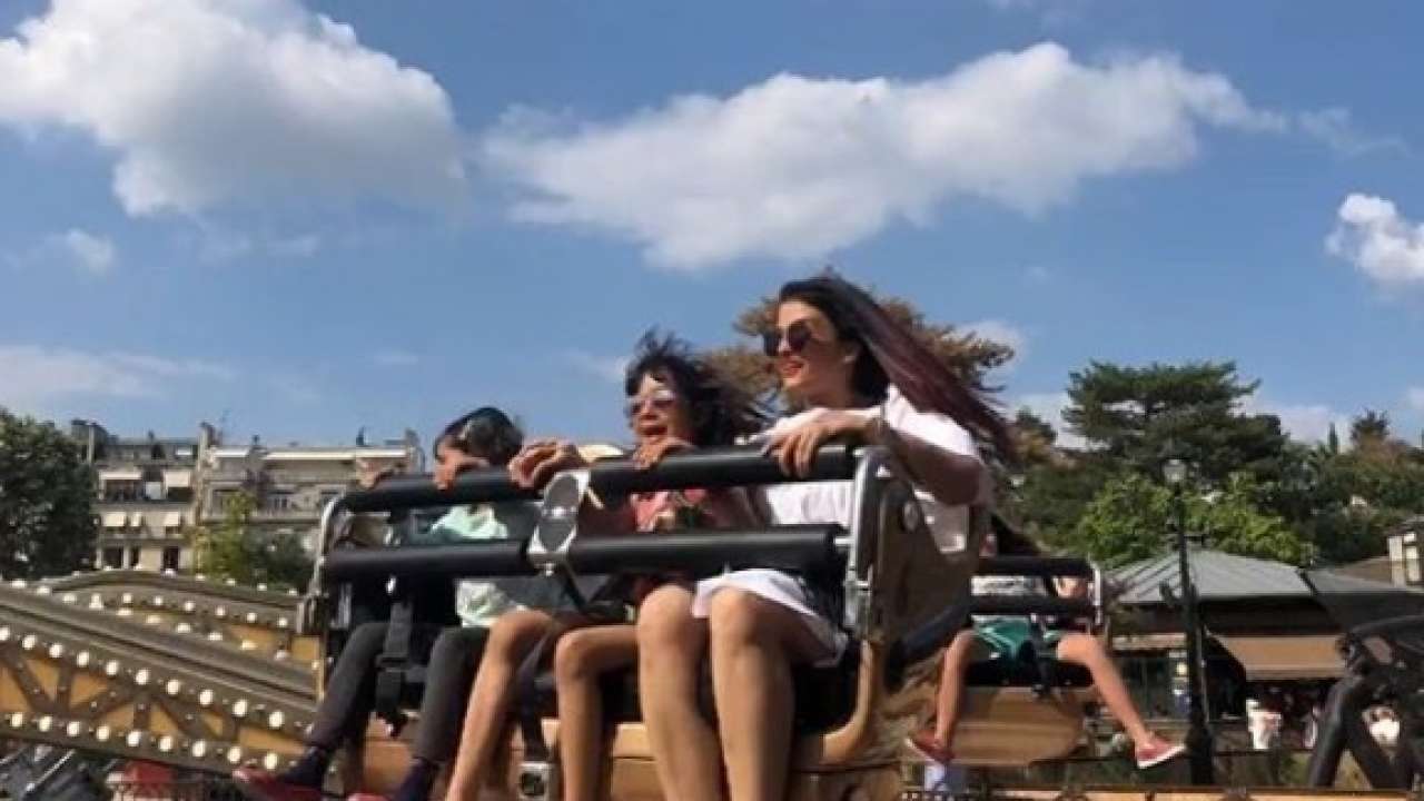 A joy ride for Aishwarya and Aaradhya