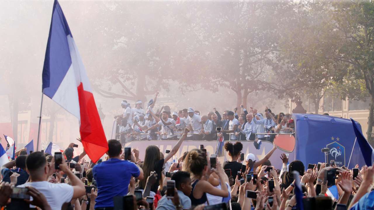 France victory parade in Paris