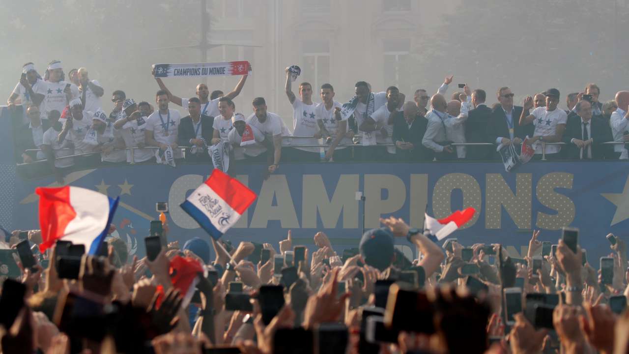 France victory parade in Paris