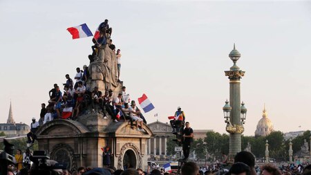 France victory parade in Paris