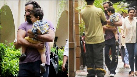 Taimur's evening stroll with daddy dearest Saif Ali Khan