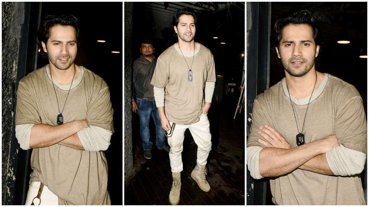 Varun Dhawan arrives at the bash