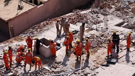 Two buildings collapse in Greater Noida, several trapped