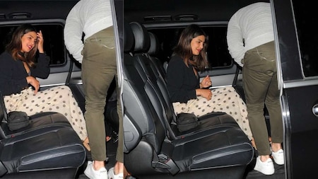 Cake-cutting in a car? How cute!