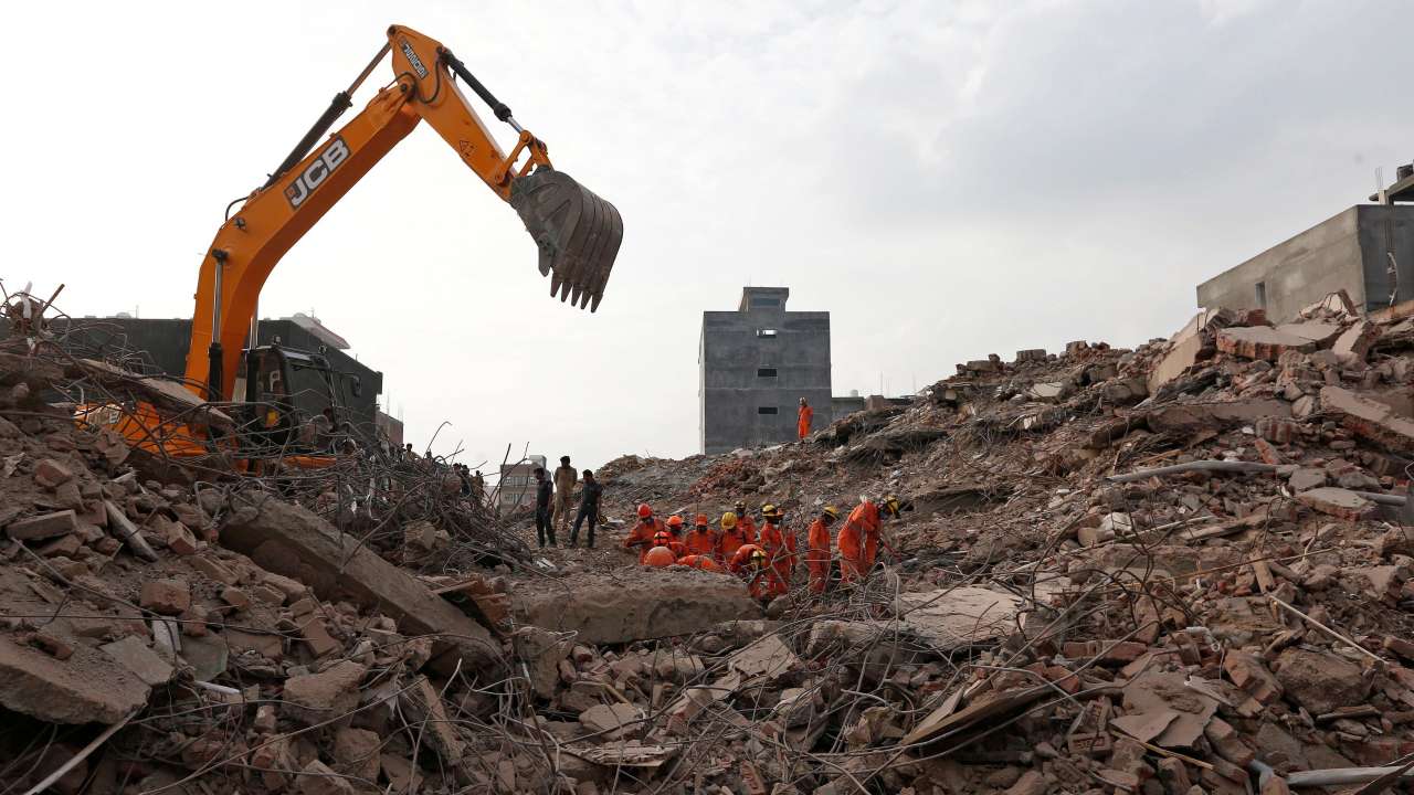 In Pics: Rescue operations underway in Greater Noida after building ...