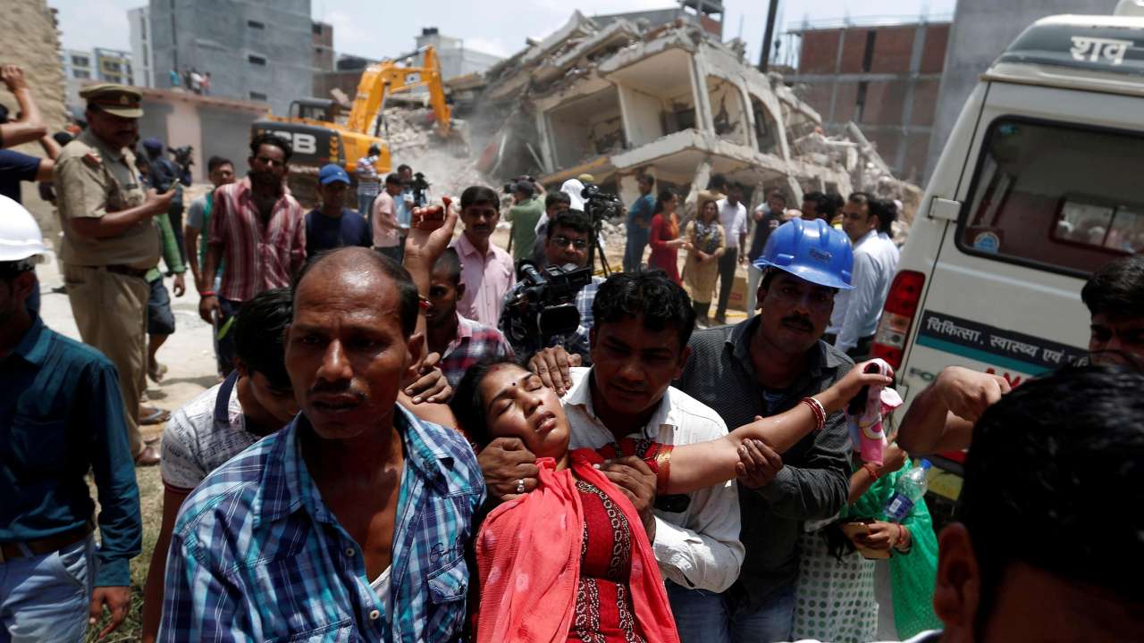 In Pics: Rescue operations underway in Greater Noida after building ...