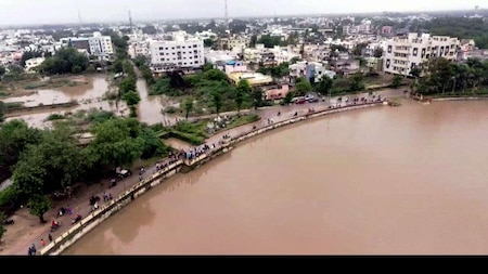 Heavy rains have created flood-like situation in Gir-Somnath