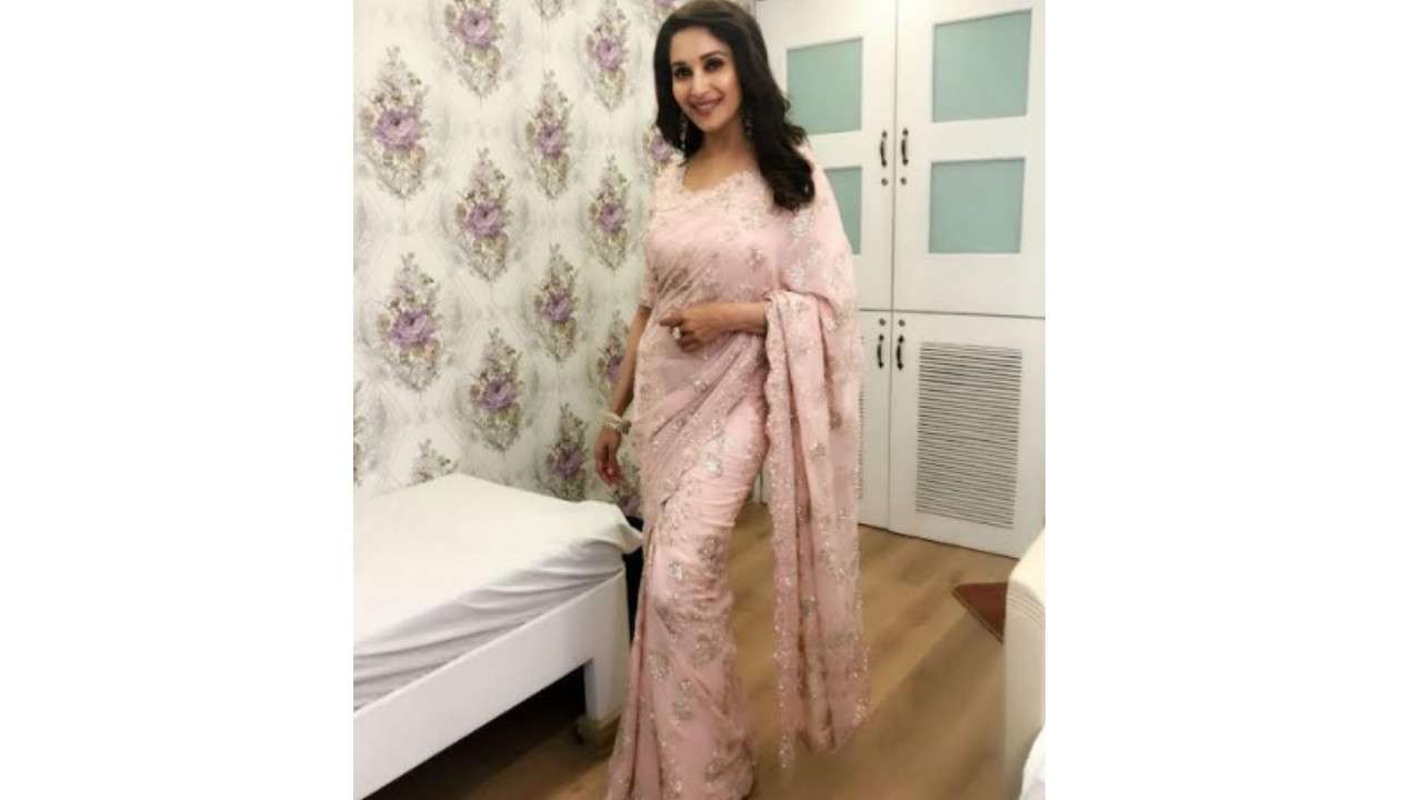 That blush on Madhuri's face...