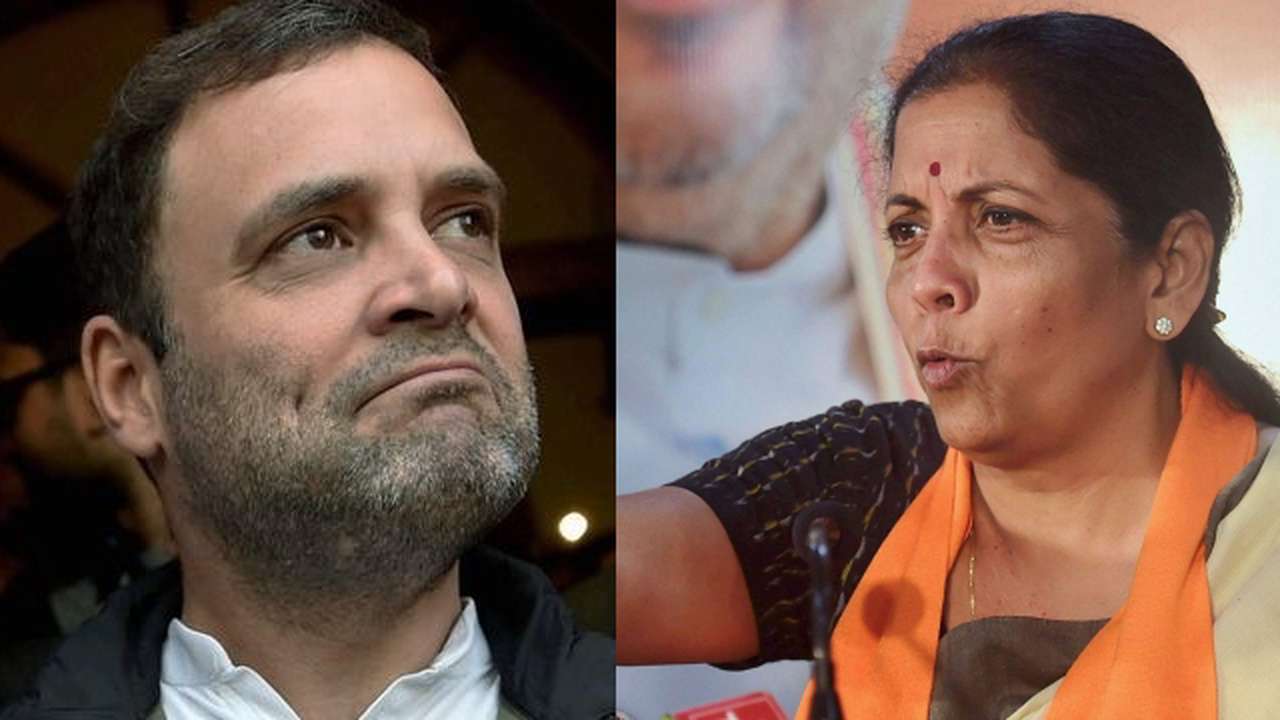Nirmala Sitharaman counters Rahul
