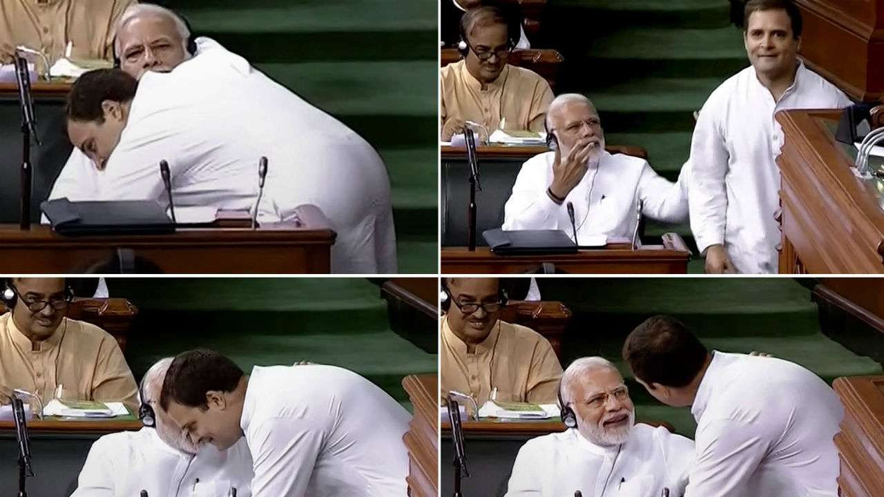 Rahul Gandhi's hug and wink