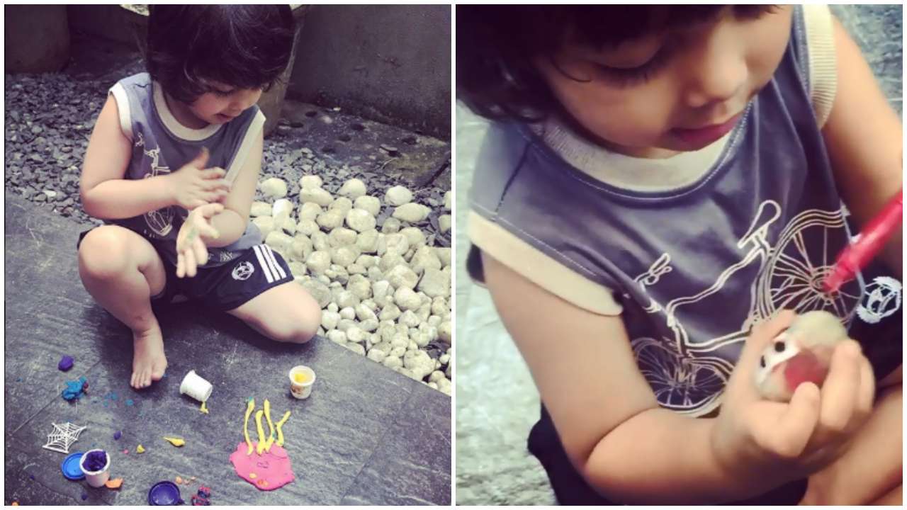 The little artist at work!