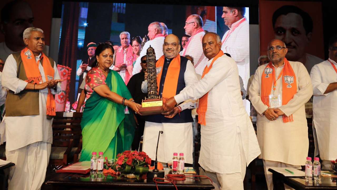 Amit Shah announces Vasundhara Raje as Rajasthan CM candidate; stresses ...