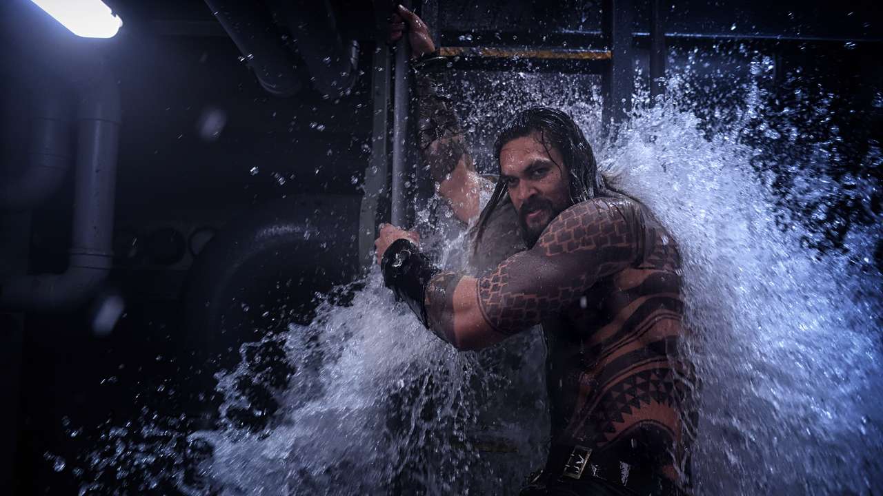 Aquaman has to deal with water aspect even on the ground