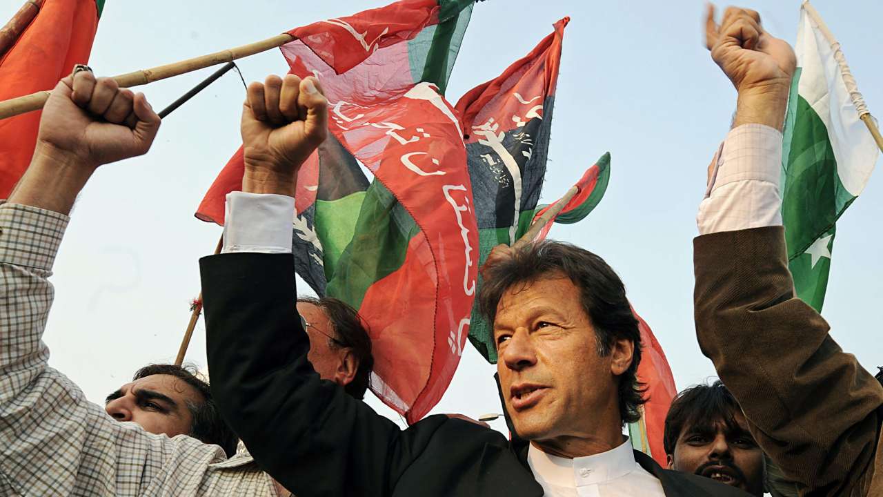 Pakistani cricketer turned politician Imran Khan