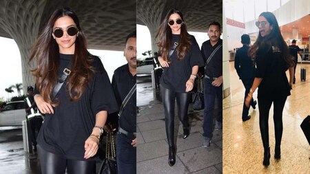 Deepika spotted at the Mumbai Airport on Sunday morning