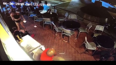 Waitress warns her attacker
