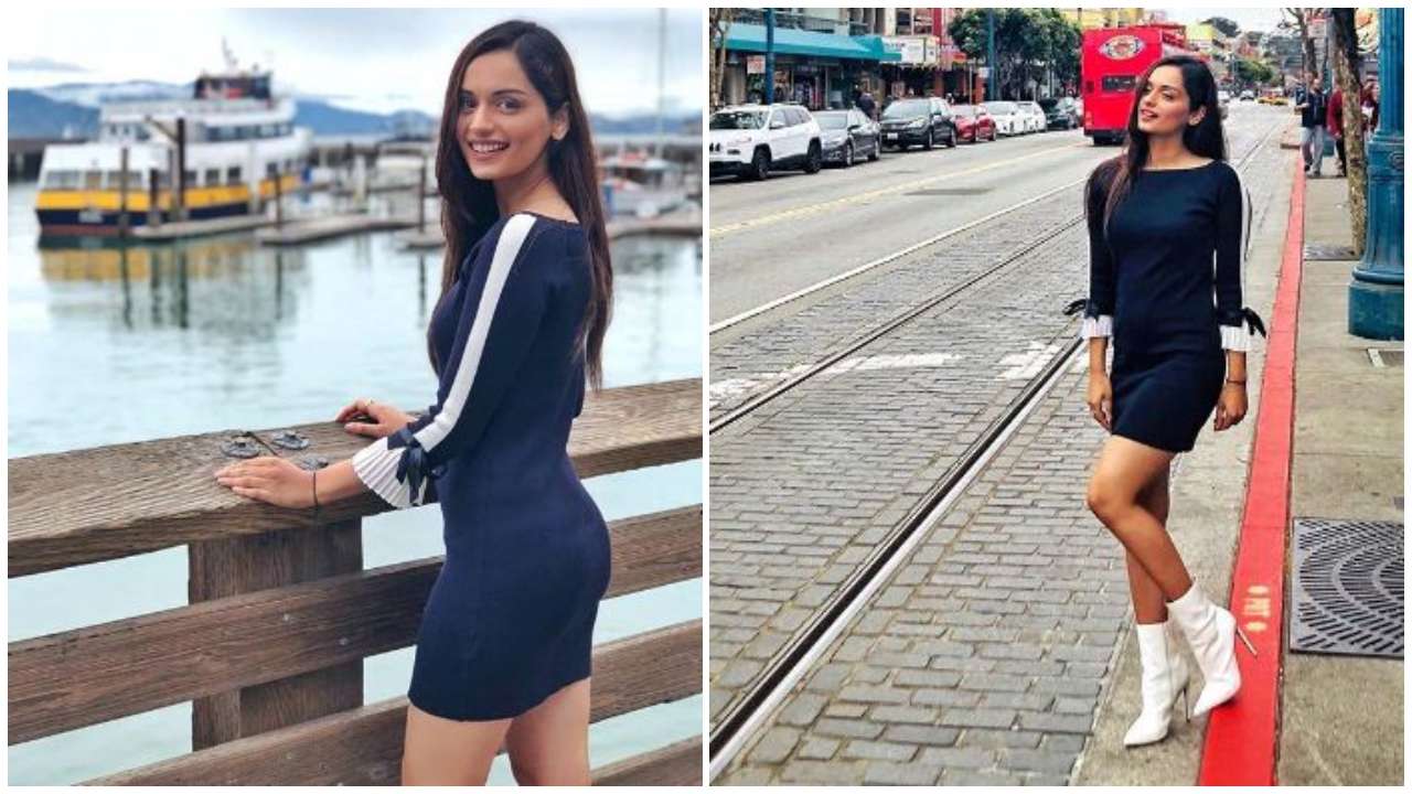 Manushi Chhillar Sex - In pics: From rocking a bikini to nailing the biker-chic, Manushi ...