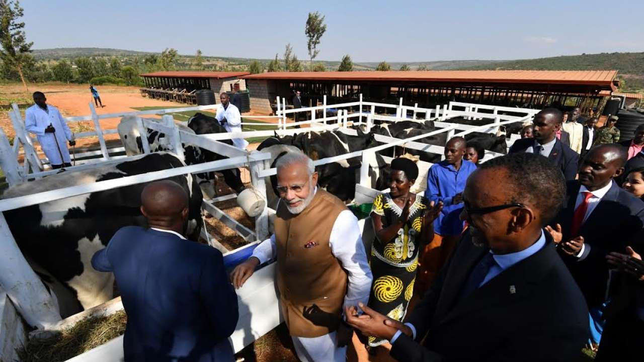 PM Modi with Rwandan President Paul Kagame