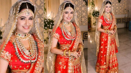 Yuvika Choudhary makes for a radiant bride
