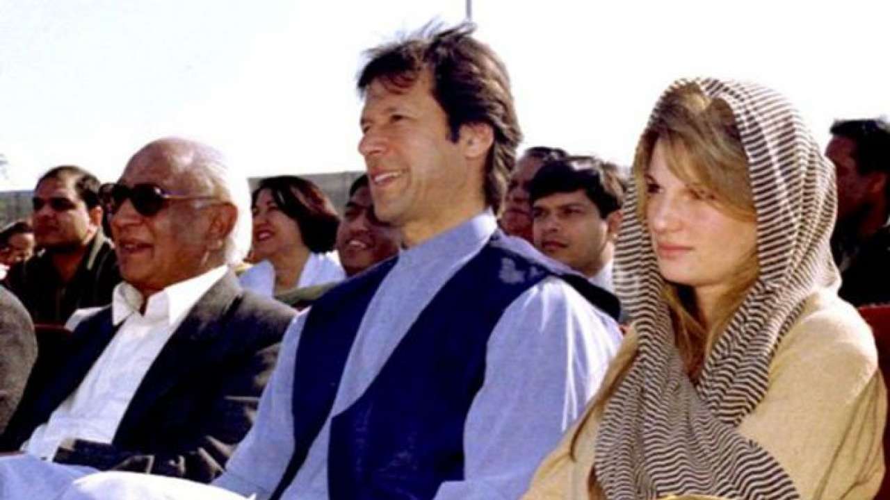 Imran and Jemima in 1996