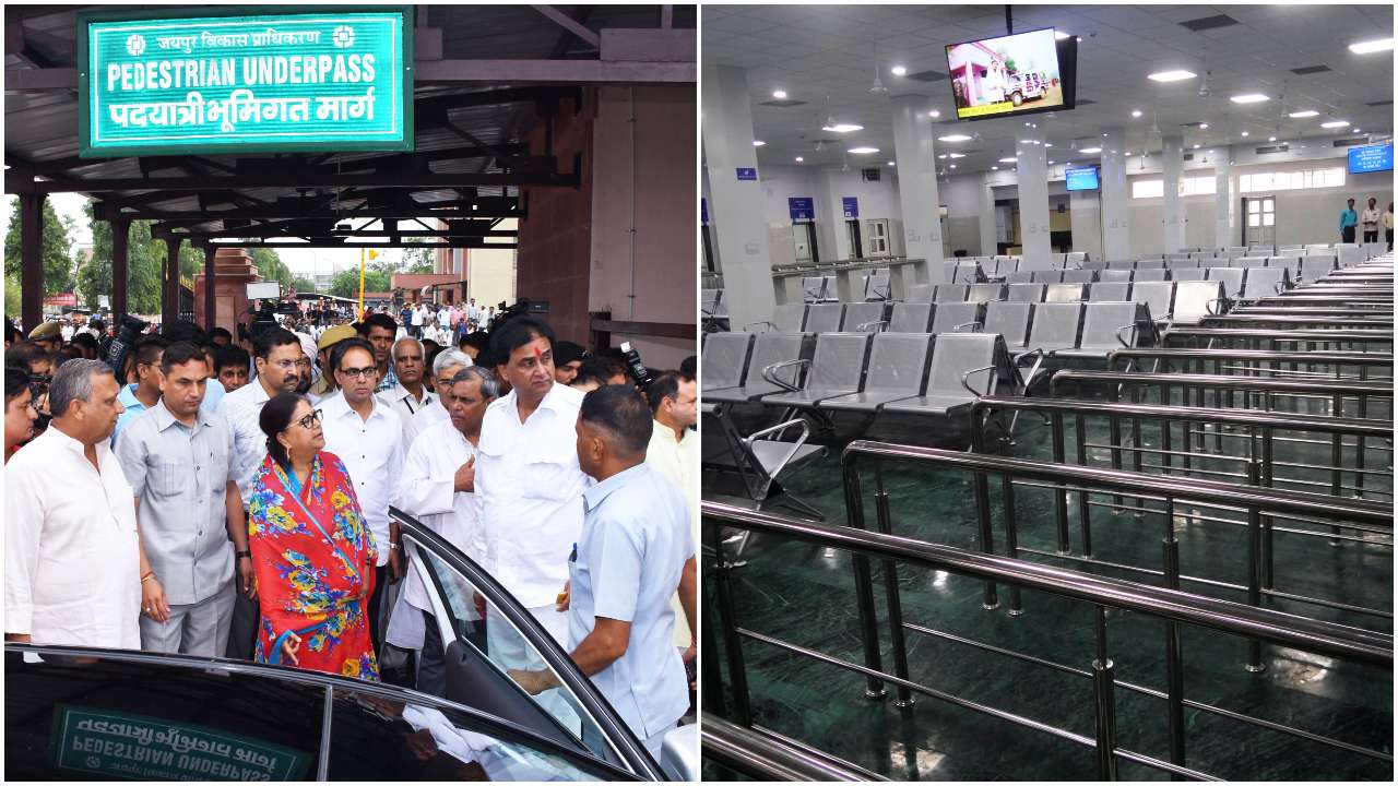 Jaipur SMS Hospital underpass, waiting area opened to patients