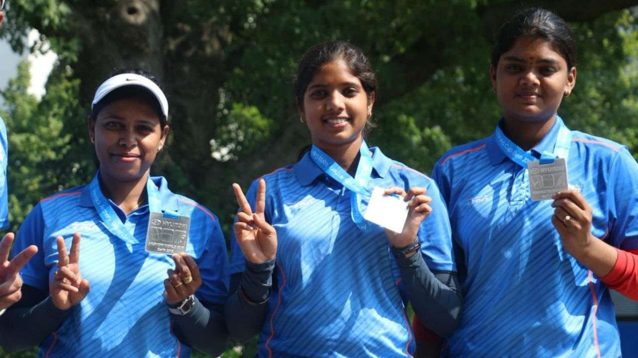 India women's compound archery team is World No 1