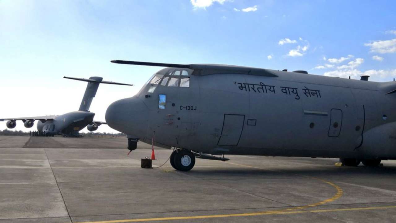 Globe Master C-17 and Super Hercules C-130 prepared and ready to undertake Operations