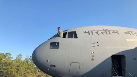 IAF's C-17 Globe Master at Darwin airbase in Australia