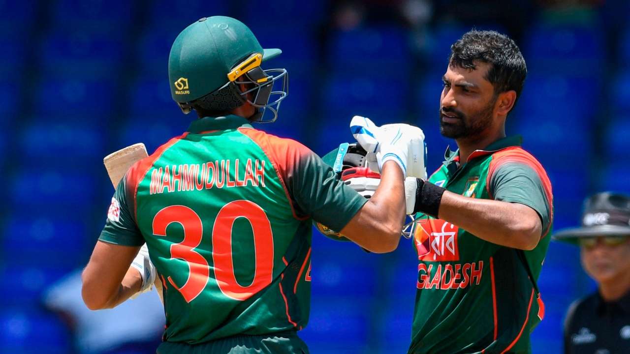 Wi V S Ban 3rd Odi Tamim Iqbal Scores Hundred As Bangladesh Defeat West Indies By 18 Runs Seal Series 2 1