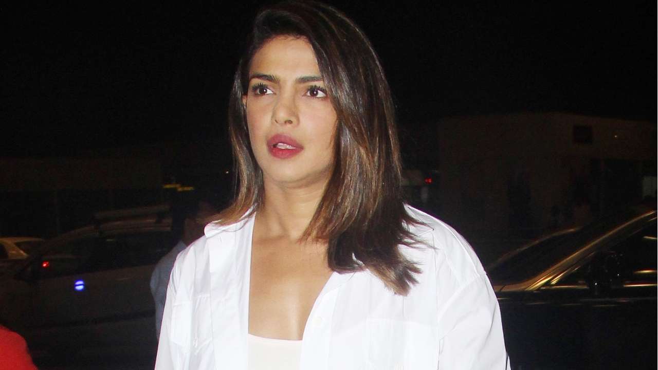 Priyanka didn't look very happy