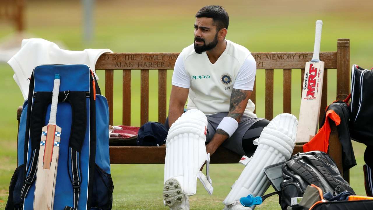 Kohli pads up!