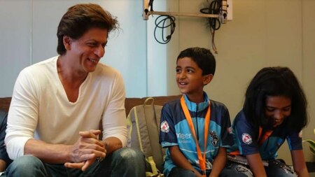 All smiles with Shah Rukh Khan!