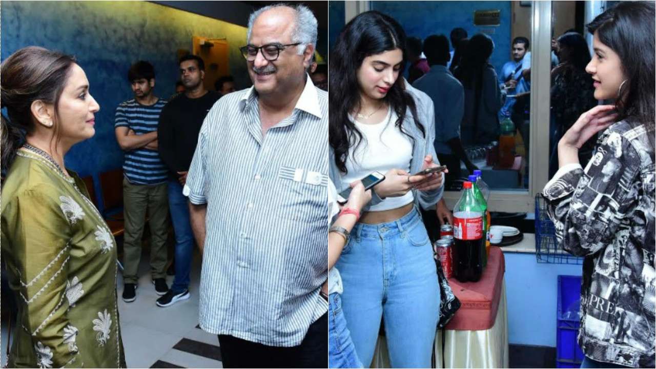 Madhuri Dixit and Khushi Kapoor's candid moments captured