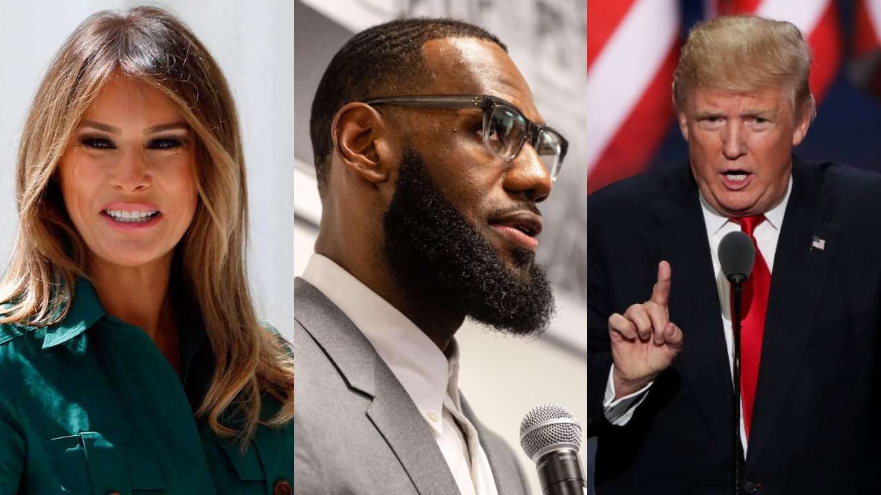 melania trump lebron james