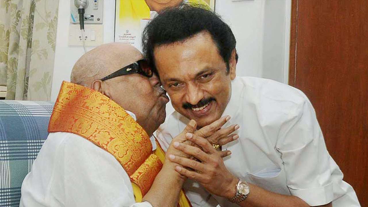 Karunanidhi and MK Stalin