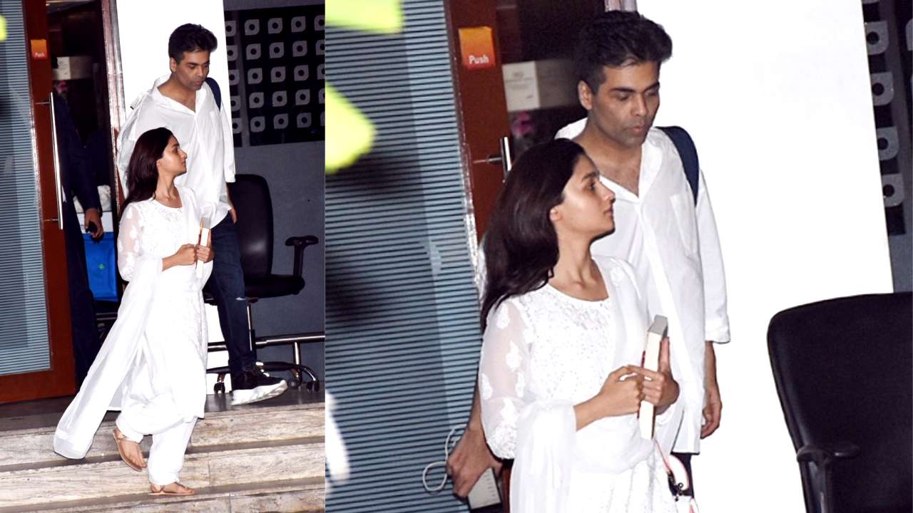 Alia Bhatt and Karan Johar