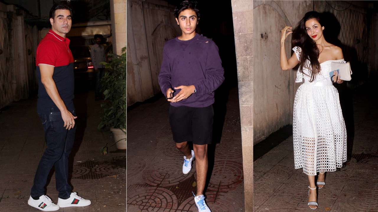 Arbaaz Khan, Arhaan Khan and Malaika Arora Khan